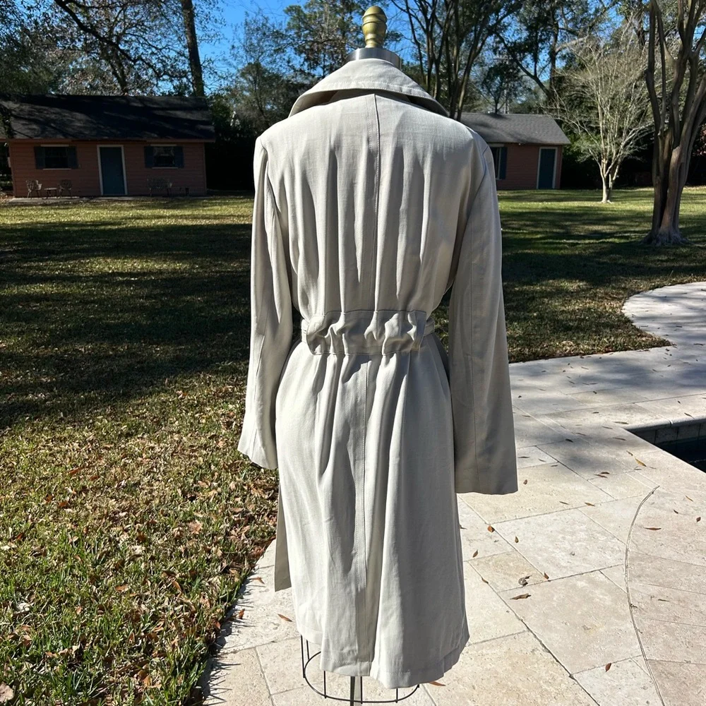 Like New Club Monaco Trench Coat Small - Picture 3 of 4